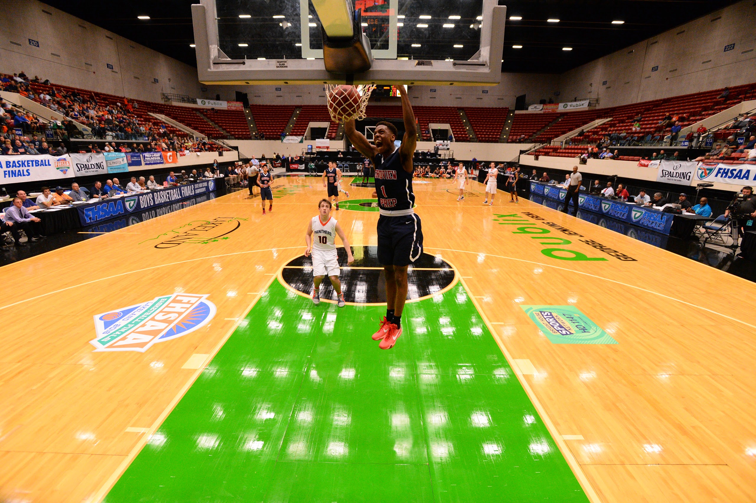 High school basketball highlight — slam dunk at FHSAA Finals